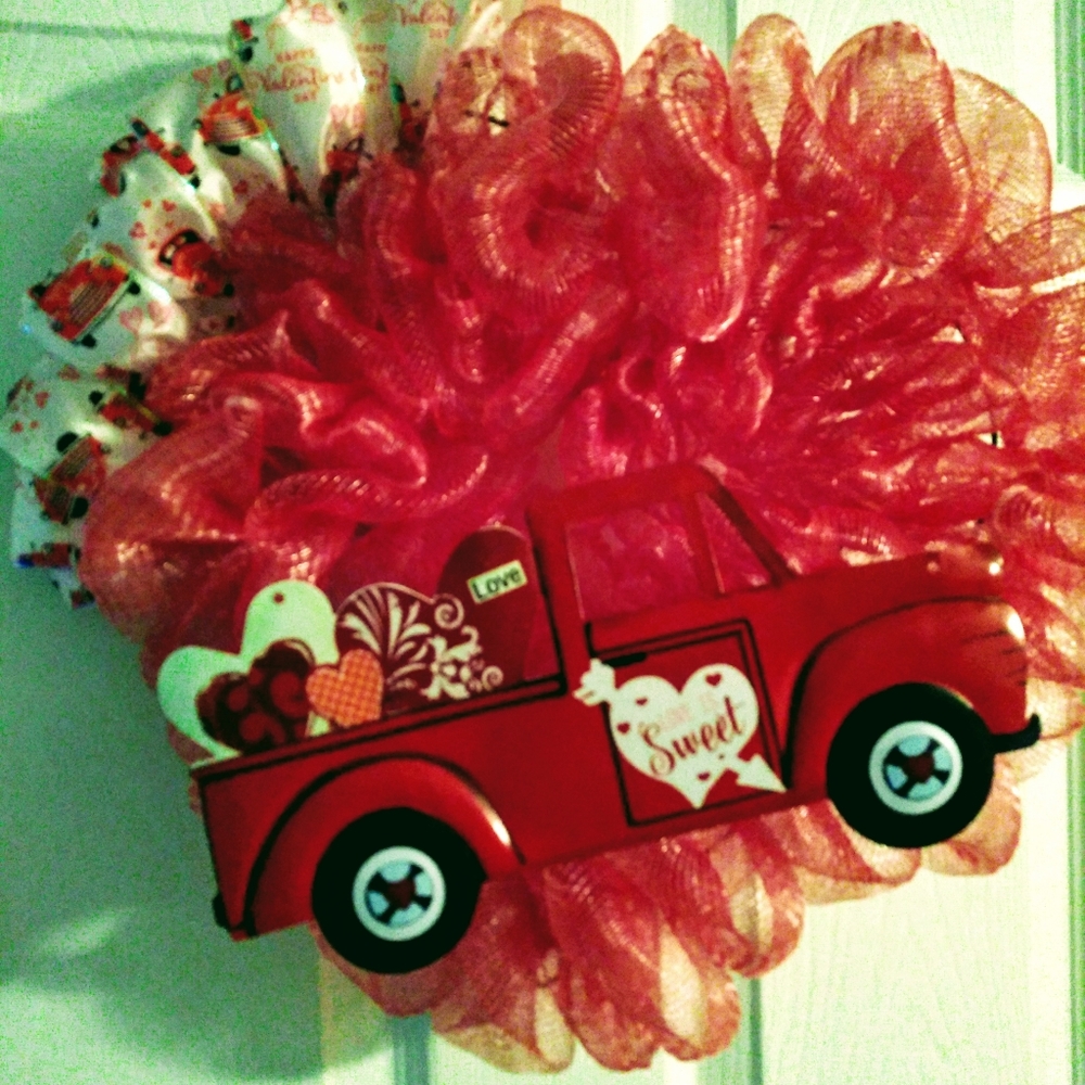 Home made Valentine's Wreath